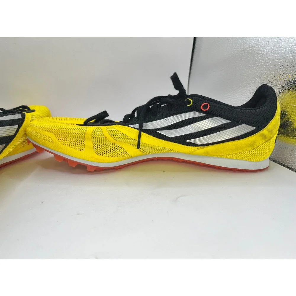 Adidas Adizero Track and Field Mens 10 Yellow Black‎ Running Shoes No Spikes